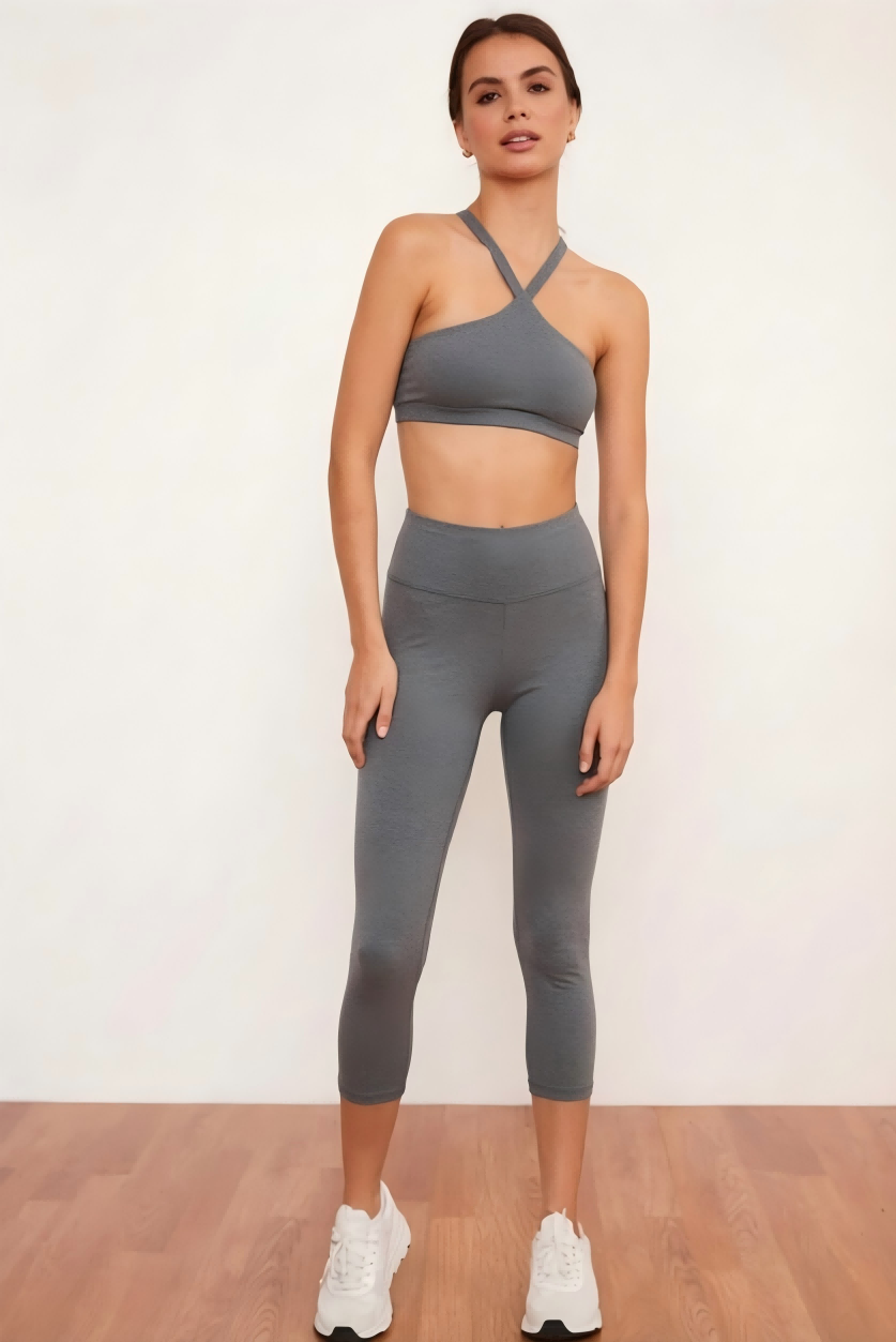 SINOPHANT High Waisted Capri Leggings