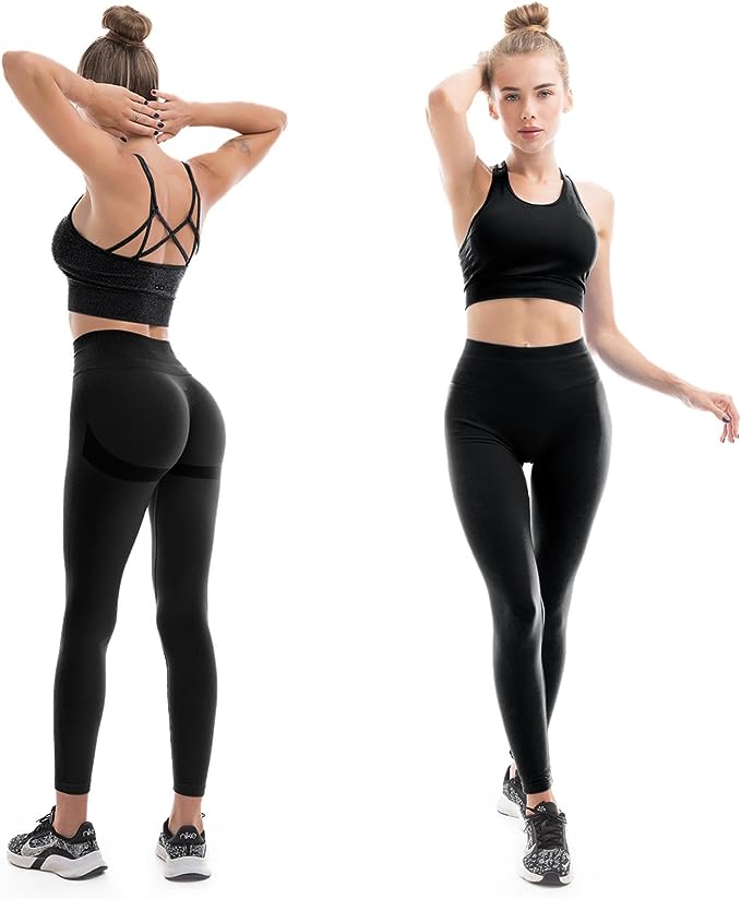 SINOPHANT Sports Leggings, Women's High Waist, Scrunch Butt Push Up Le