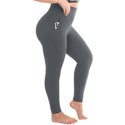 SINOPHANT Plus Size Leggings for Women with Pockets,Women's High Waisted Stretchy XXL-4XL Leggings for Gym Workout