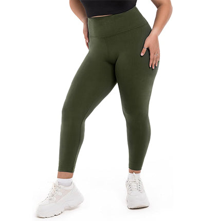 SINOPHANT Plus Size Leggings for Women, High Waisted Tummy Control Buttery Super Soft Black Yoga Pants for Workout Running