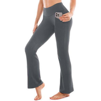SINOPHANT Flare Leggings for Women with Pockets,High Waisted Tummy Control Bootcut Yoga Pants for Women Soft Bell Bottoms