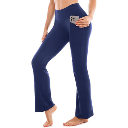 SINOPHANT Flare Leggings for Women with Pockets,High Waisted Tummy Control Bootcut Yoga Pants for Women Soft Bell Bottoms