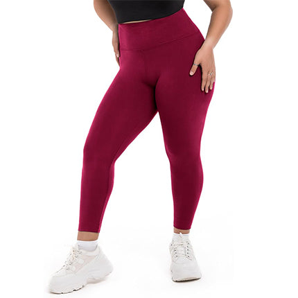 SINOPHANT Plus Size Leggings for Women, High Waisted Tummy Control Buttery Super Soft Black Yoga Pants for Workout Running