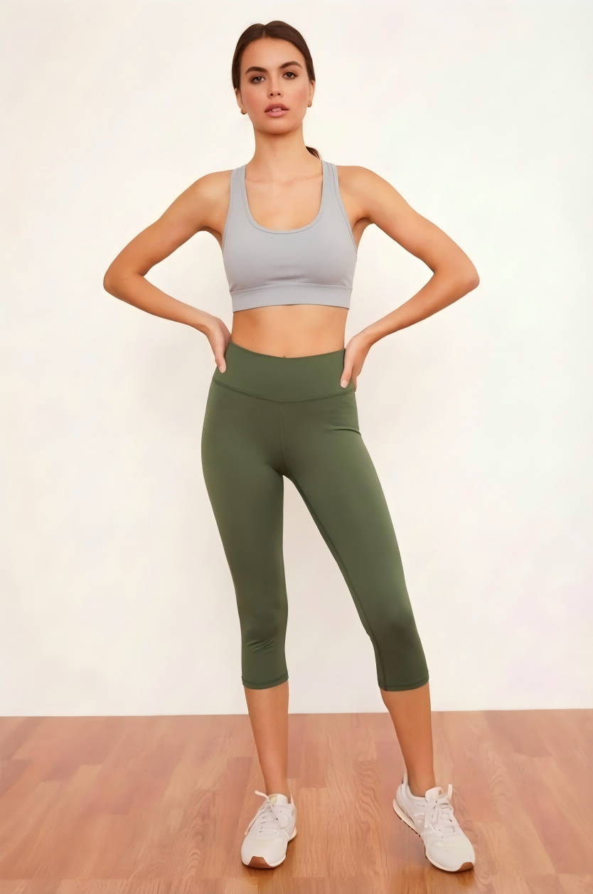 SINOPHANT High Waisted Capri Leggings