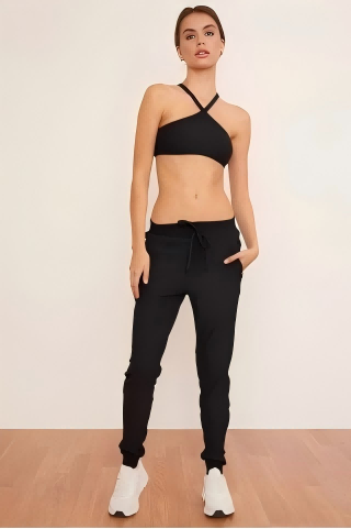 SINOPHANT High Waisted Drawstring Joggers with Pockets