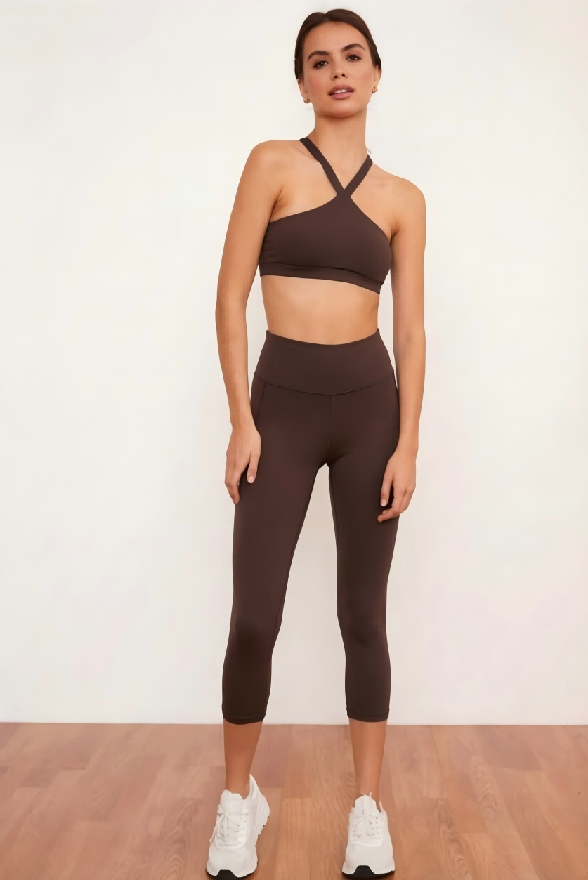 SINOPHANT High Waisted Capri Leggings