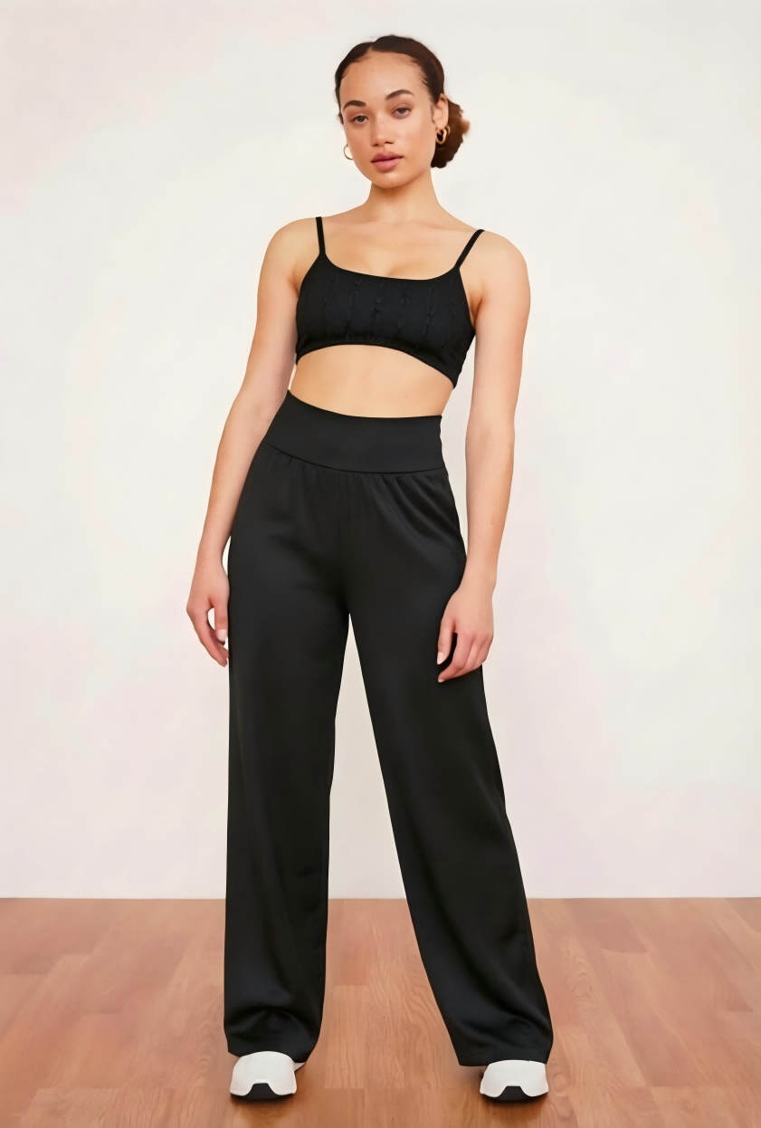 SINOPHANT Wide Leg Palazzo Yoga Pants with Pockets