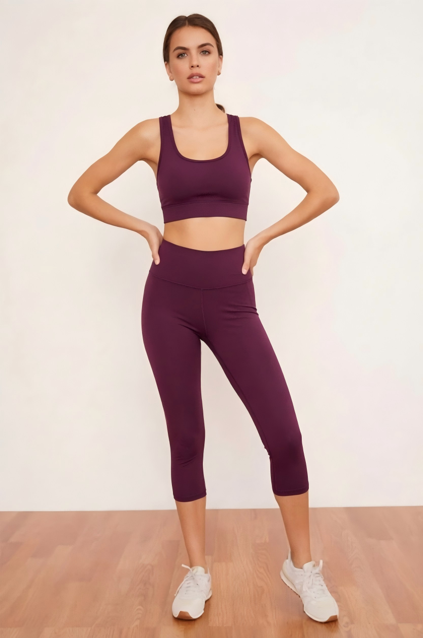 SINOPHANT High Waisted Capri Leggings