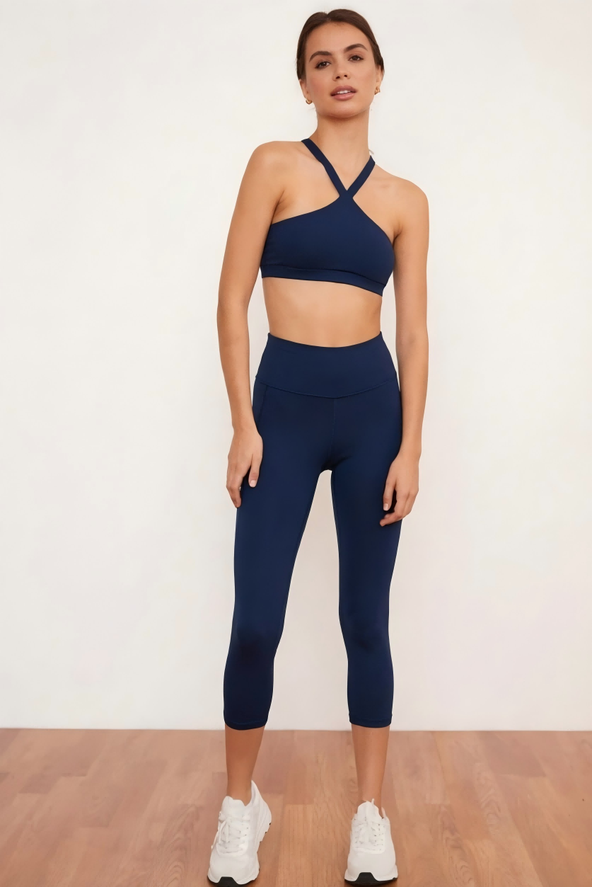 SINOPHANT High Waisted Capri Leggings