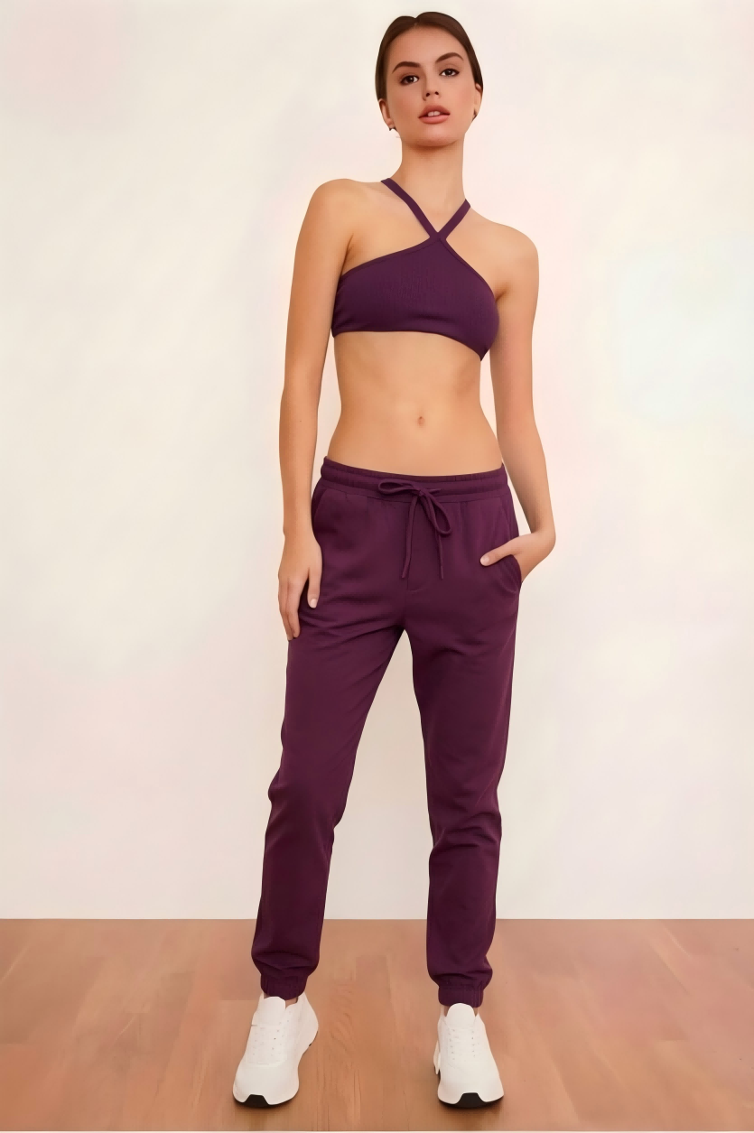SINOPHANT High Waisted Drawstring Joggers with Pockets