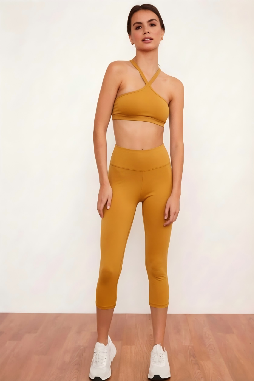 SINOPHANT High Waisted Capri Leggings