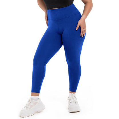 SINOPHANT Plus Size Leggings for Women, High Waisted Tummy Control Buttery Super Soft Black Yoga Pants for Workout Running