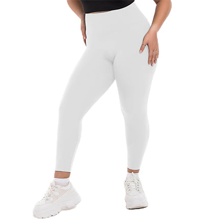 SINOPHANT Plus Size Leggings for Women, High Waisted Tummy Control Buttery Super Soft Black Yoga Pants for Workout Running