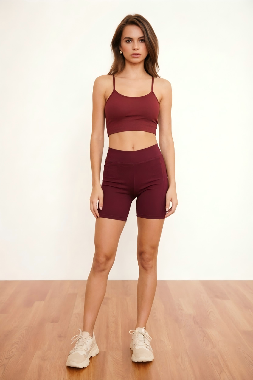 SINOPHANT High Waist 6" Biker Shorts