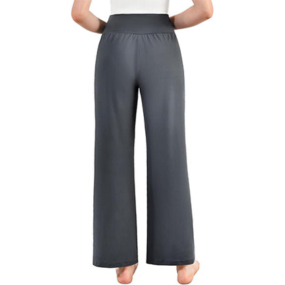 SINOPHANT Womens Wide Leg Yoga Pants with Pockets High Waisted Casual Lounge Loose Palazzo Pajama Sweatpants