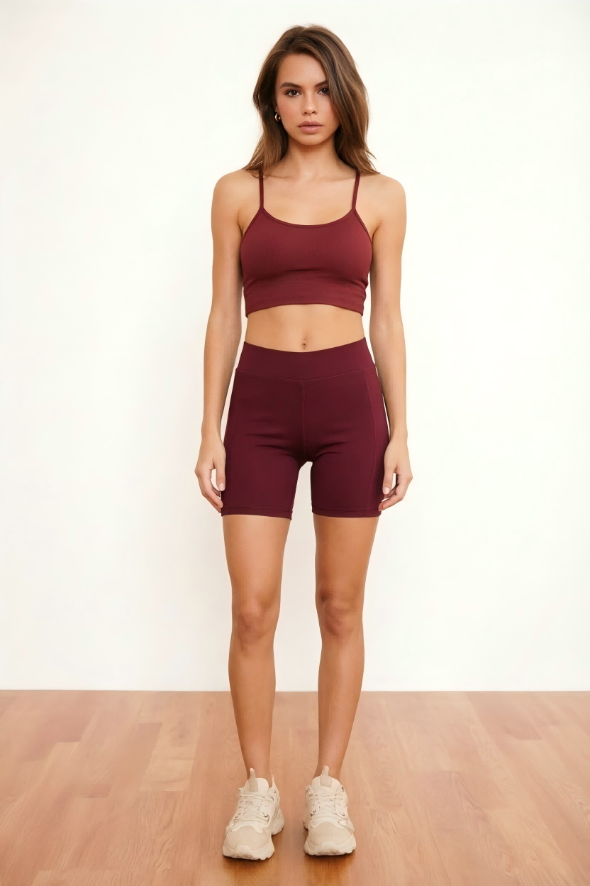 SINOPHANT High Waist 6" Biker Shorts