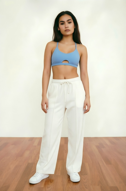 SINOPHANT Adjustable Wide Leg Sweatpants with Pockets