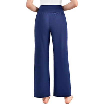 SINOPHANT Womens Wide Leg Yoga Pants with Pockets High Waisted Casual Lounge Loose Palazzo Pajama Sweatpants