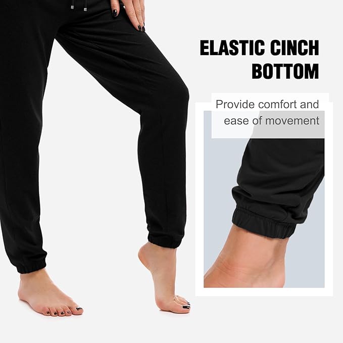 SINOPHANT Joggers for Women with Pockets Drawstring Sweatpants for Lounge Gym Yoga