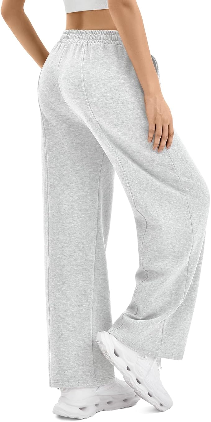 SINOPHANT Womens Wide Leg Sweatpants Baggy Pants with Pockets Fashion Outfits 2026 Drawstring Athletic Joggers