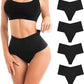 SINOPHANT High Waisted Thongs for Women, No Show Underwear Tummy Control Panties 4 Packs