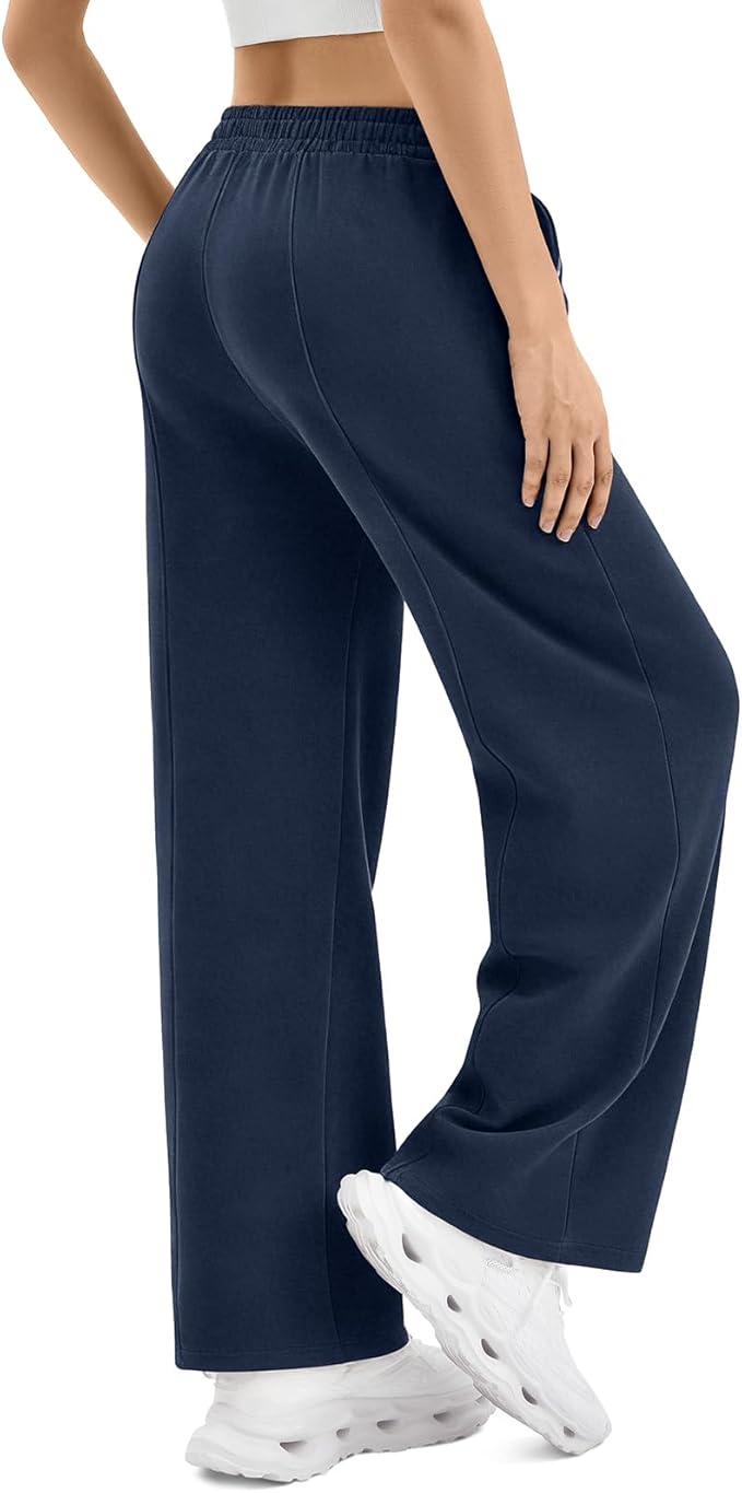 SINOPHANT Womens Wide Leg Sweatpants Baggy Pants with Pockets Fashion Outfits 2026 Drawstring Athletic Joggers