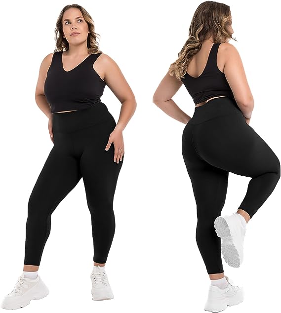 High Waist Plus Size Leggings for Women, Buttery Soft Plus Size Leggings