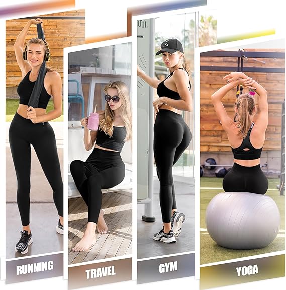 Seamless Butt Lifting Leggings for Women Workout, High Waisted Scrunch Butt Leggings for Gym Yoga