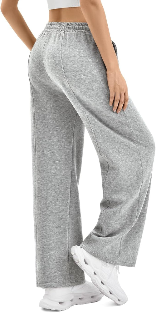 SINOPHANT Womens Wide Leg Sweatpants Baggy Pants with Pockets Fashion Outfits 2026 Drawstring Athletic Joggers