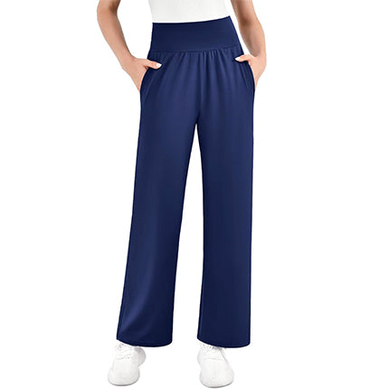 SINOPHANT Womens Wide Leg Yoga Pants with Pockets High Waisted Casual Lounge Loose Palazzo Pajama Sweatpants