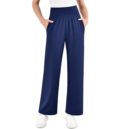 SINOPHANT Womens Wide Leg Yoga Pants with Pockets High Waisted Casual Lounge Loose Palazzo Pajama Sweatpants