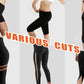 Cuttable Leggings with Inside Pocket for Women，High Waisted Tummy Control Soft Slim Workout Leggings