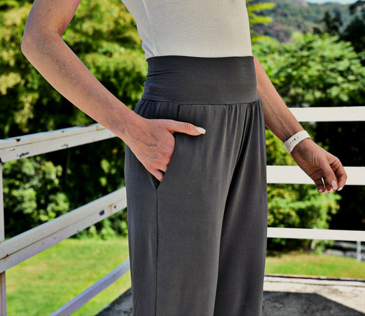 SINOPHANT Womens Wide Leg Yoga Pants with Pockets High Waisted Casual Lounge Loose Palazzo Pajama Sweatpants