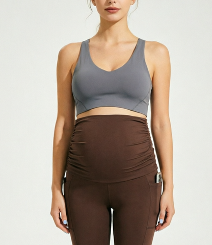 SINOPHANT Maternity Leggings with Side Pockets
