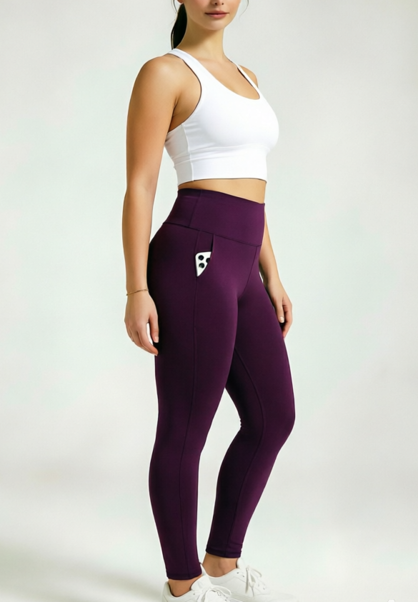 SINOPHANT Freya Plus Size Full Length Leggings with  Pockets