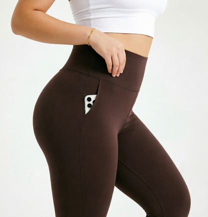 SINOPHANT Freya Plus Size Full Length Leggings with  Pockets