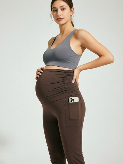 SINOPHANT Maternity Leggings with Side Pockets