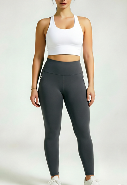 SINOPHANT Freya Plus Size Full Length Leggings with  Pockets