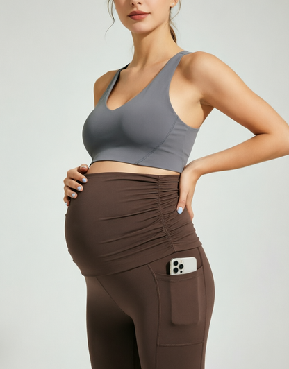 SINOPHANT Maternity Leggings with Side Pockets