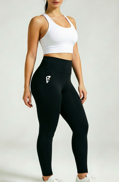 SINOPHANT Freya Plus Size Full Length Leggings with  Pockets