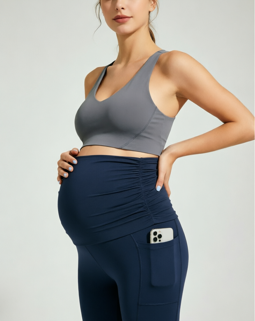 SINOPHANT Maternity Leggings with Side Pockets