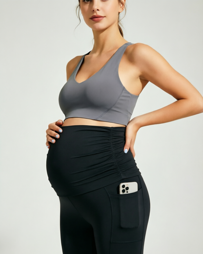 SINOPHANT Maternity Leggings with Side Pockets