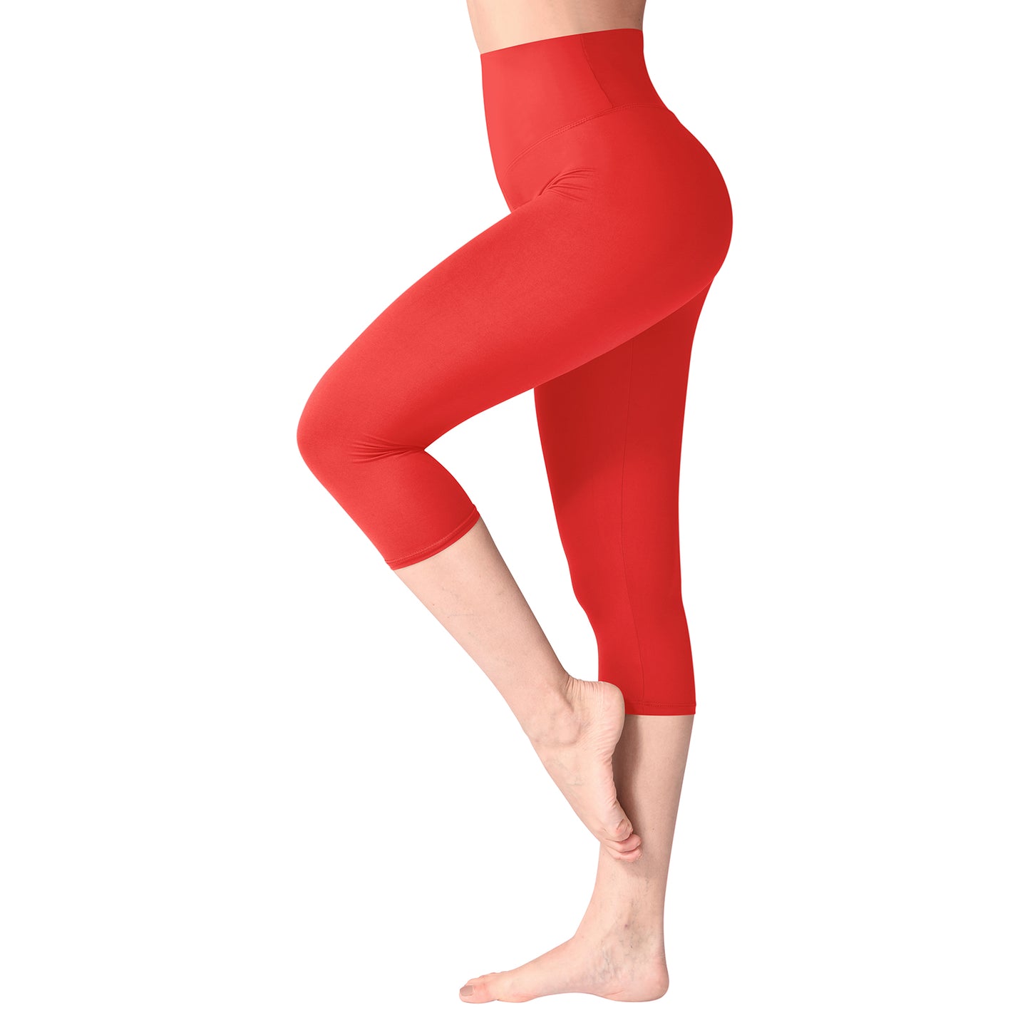 Sinopant High Waisted Slim Stretchy Cropped  Pants Black Yoga Plus Size Leggings For Women
