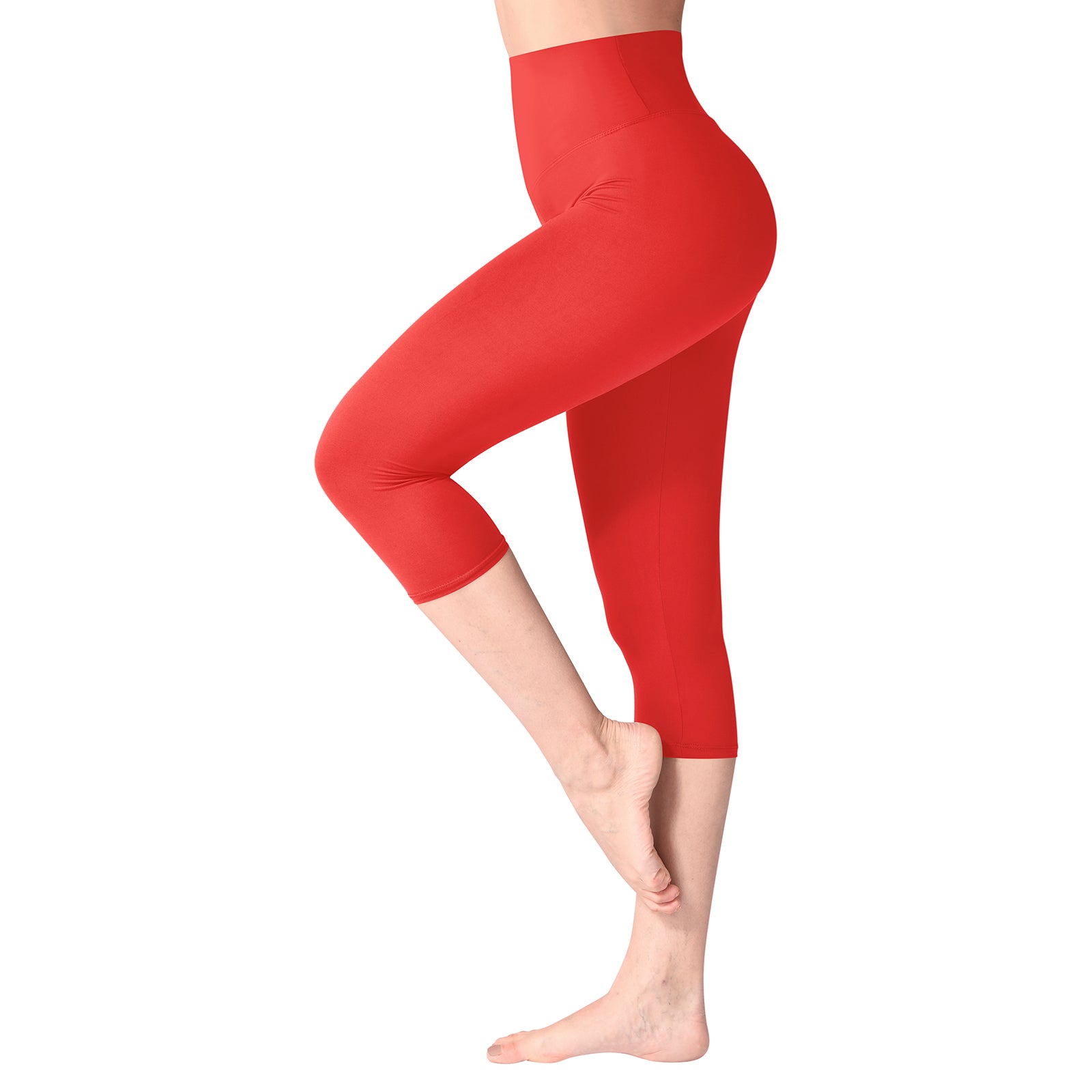 Sinopant High Waisted Slim Stretchy Cropped  Pants Black Yoga Plus Size Leggings For Women