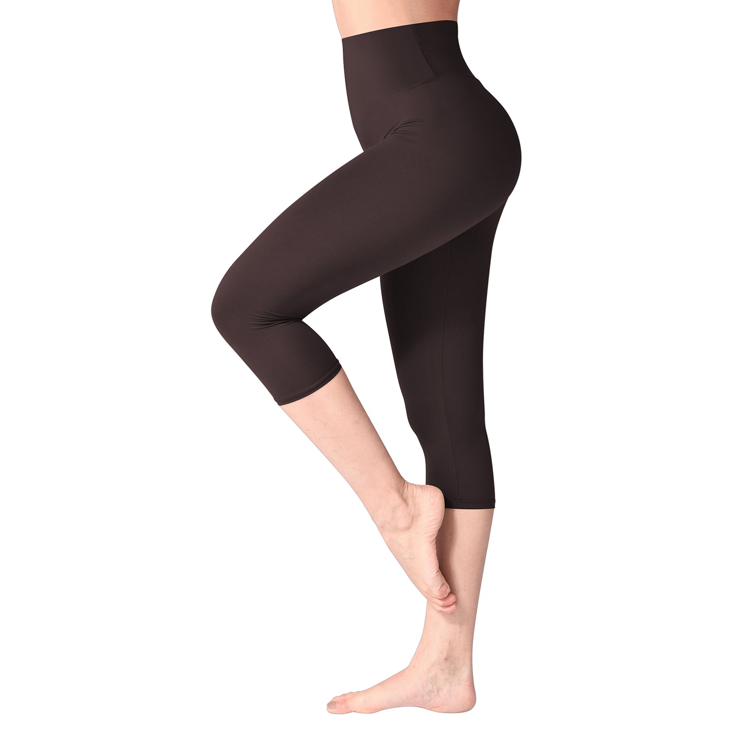 Sinopant High Waisted Slim Stretchy Cropped  Pants Black Yoga Plus Size Leggings For Women