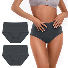 Carica l&#39;immagine nel visualizzatore di Gallery, Sinopant Ladies Cotton High Waisted Underwear For Women Solid Knickers
