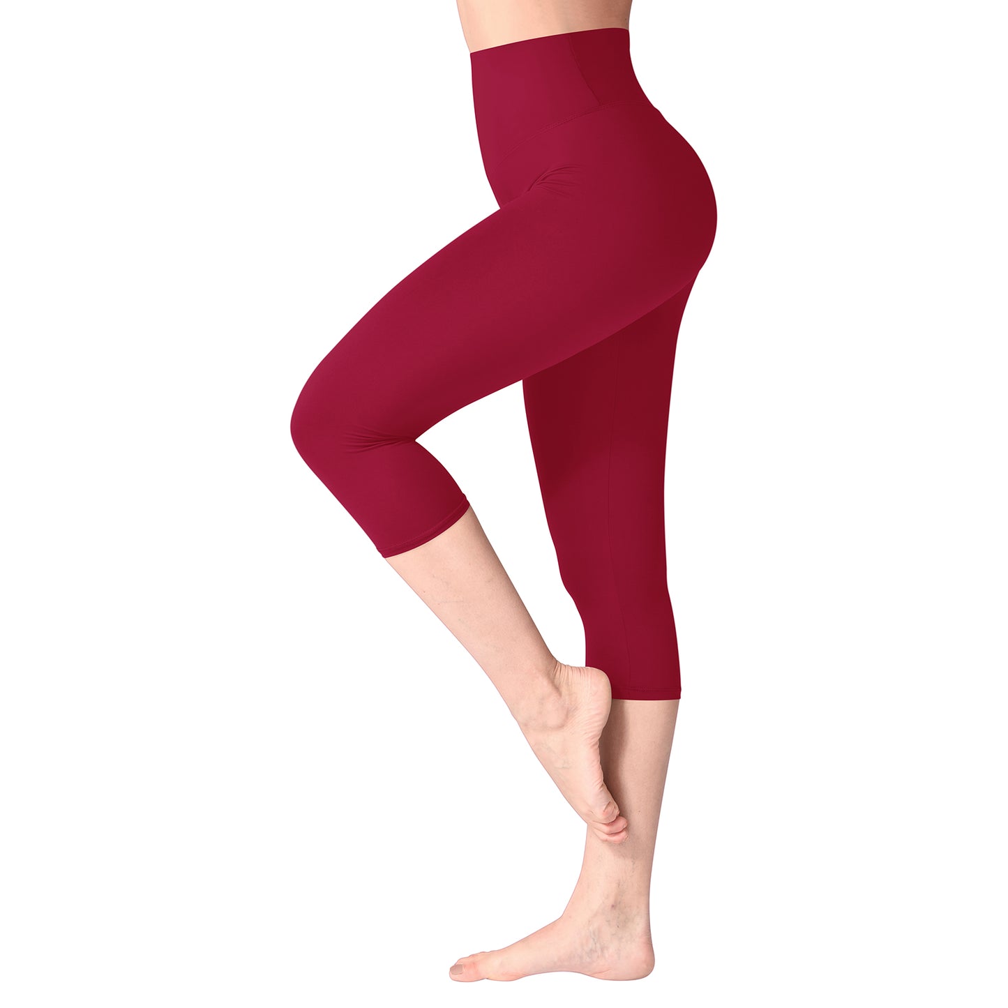 Sinopant High Waisted Slim Stretchy Cropped  Pants Black Yoga Plus Size Leggings For Women