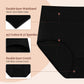 Sinopant Ladies Cotton High Waisted Underwear For Women Solid Knickers