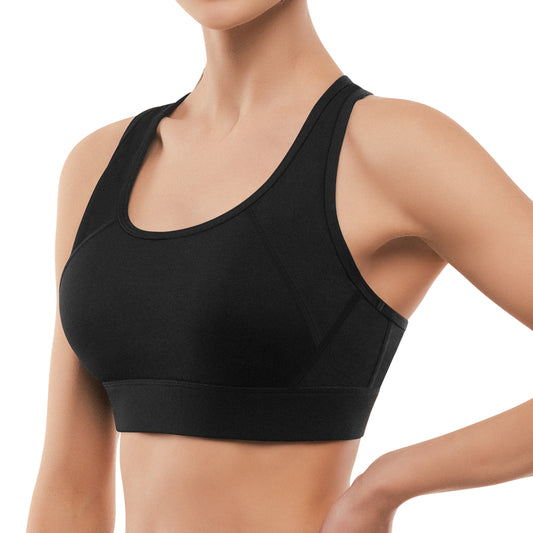 Sinopant High Impact 3 Hooks Adjustable Padded Sports Bra