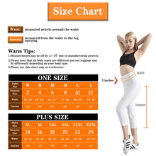 Carica l&#39;immagine nel visualizzatore di Gallery, Sinopant High Waisted Slim Stretchy Cropped  Pants Black Yoga Plus Size Leggings For Women
